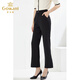 Giovanni casual pants for women in summer thin flared pants to make them look slim and loose in the mall. EI2F838 graphite black XL