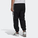 Adidas logo printed loose retro sports knitted sweatpants men's black black S