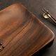 Wutu walnut tea tray home simple office high-end solid wood dry tea tray saucer storage and drainage small tea table