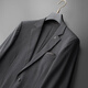 Fat man suit suit for men plus size men's fat man suit plus fat plus size groom wedding dress pinstripe business suit gray 3XL (180-200Jin Jin equals 0.5 kg)