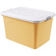 Chenzhi Shangpin Storage Box Extra Large Plastic Box for Household Products Wholesale Storage Box Clothes Storage Box Dormitory Thickened Organizing Box Ivory White 180# (Length 63.5* Width 46.5* Height 38cm)