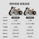 Maidomi children's electric motorcycle tricycle can sit adults, men and women, baby remote control battery, child toy car, stroller, retro brown, large remote control music early education, enlarged battery + dual drive