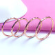 Mrs. Caizhi Jewelry Pure 14k Rose Gold Couple Ring 585 Purple Gold Ring Pair of Rings for Gift Women No. 22