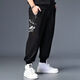 Nan Yuqiu large size casual pants men's plus size loose sports casual pants spring and summer fat men's leggings trendy fat man 200 72152 5XL recommended 220-240Jin Jin equals 0.5 kg