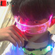 LUCALY's new Internet celebrity sunglasses, technology-sense luminous glasses, disco and Douyin female cyberpunk atmosphere props, ordinary luminous glasses