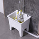 Lefit (lfte) bathroom ceramic mop pool balcony mop trough household Taiwan-controlled large, medium and small mop basin courtyard mop pool 927 Taiwan-controlled drain + faucet delivery to home