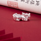 999 Pure Silver Pixiu Separated Beads Handmade DIY Accessories Loose Beads Fortune Fortune Year Pixiu Transport Bracelet Beads Wealth Pixiu Silver 22*10mm