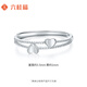 Liuguifu jewelry platinum ring women pt950 platinum love ring birthday gift 2.15g