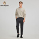 Hush Puppies Shopping Mall Same Style Men's Autumn Style Comfortable, Fashionable and Classic Casual Pants Frost Gray 32