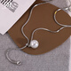 DAISY DREAM adjustable pearl necklace women's niche design high-end autumn and winter sweater chain long tassel pendant new necklace pearl tassel necklace