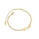Forest ancient gold 18k gold color alloy double layer new anklet female forest anklet fashionable and versatile