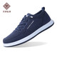 Shijufu lu alter Peking-Stoffschuhe Herrenschuhe Schnürschuhschuhe mit mittleren und älteren Daddy Schuhen Casual Schuhe Männer vielseitige Schuhe Herren trendy blau 41