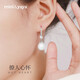 Mini&yaya pearl earrings for women, long s925 silver earrings, earrings, birthday and Valentine's Day gifts for girlfriend and wife, imported zircon* pearl earrings