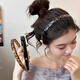 Xiang Wan Hairband Retro Leopard Hairpin Hairband Women's High-end Versatile Outing Headwear Anti-Slip Headband Crushed Hairpin