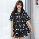 Zhidou Dou Pyjamas pour femmes Summer Fat Girl Plus Fat Plus Plus taille Silk Silk Pyjamas Femme Summer Summer à manches minces plus gras Taille Extra Taille 17 # Ice Silk Double court B9923 Single Size XL