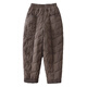 Duck Down Pants Women's Autumn and Winter High Waist Outer Wear Plus Velvet Thickened Mom Pants 2025 New Northeast Minus 40 Degree Cotton Pants Brown M Recommended 90-115 Jin Jin equals 0.5 kg
