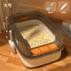 HELLOJOY cat litter box anti-splash semi-enclosed deodorizing cat toilet anti-splash cat litter box cat poop box with cat litter scoop