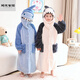 Miaopule Class A Autumn and Winter Thickened Children's Bathrobe Boys Ultraman Bath Towel Cape Can Wear Winter Thickened Children's Nightgown Ultraman Blue Thickened Coral Velvet 10 Sizes Recommended 95-115cm