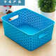Plastic storage basket miscellaneous basket storage basket desktop storage basket rectangular kindergarten toy storage box covered large green 35.5*30*21.9cm