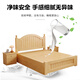 Wulin solid wood bed 1.5 meters modern simple European style double bed master bedroom 1.8 household economic rental room wooden bed single bed solid wood color solid wood bed manager recommended 1500mm*2000mm