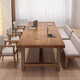 Changdagui solid wood large desk home de-living room long table computer desk office study writing table conference table workbench standard version 220*90* height 75 thickness 8cm package delivery