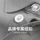 与狼共舞【散点刺绣】弹力翻领短袖T恤2025夏季新款索罗娜透气Polo衫6173 中灰色003 2XL (185)