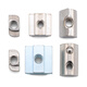 Jinggong Aluminum profile European standard nut collection T-type nut slider nut spring nut steel ball nut 30% off 20 nickel-plated steel ball nut type 20-M4