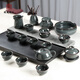 Langting Yafang Longquan celadon tea set complete set of high-end home and office handmade ceramic kung fu tea set covered bowl teapot tea cup iron tire stone ladle pot seventeen-head tea set