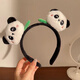 Ruixi Cute Panda Headband Travel Photo Cartoon Doll Headwear Performance Funny Headband Face Wash Hair Accessory Birthday Gift Panda Headband 1 Pack