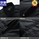 ROMON jacket men's spring thin 2025 new trend spring and autumn cotton handsome casual black top outer black quilted 3XL 175-190Jin Jin is equal to 0.5 kg