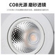 Foshan Lighting (FSL) LED anti-glare spotlight background wall spotlight ceiling light embedded bull's eye lamp 6W yellow light