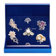 QUAMER Weekly Brooch Gift Box Set High-end Corsage Pin Niche Brooch Suit Birthday Set 1