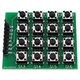 Throwing stones micro switch 4x4 matrix keyboard module 16-button development board/microcontroller external keyboard 2.54mm pin straight plug 4*4 matrix keyboard one
