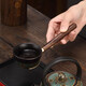 Jiutang Kung Fu tea set accessories ebony tea ceremony six gentlemen set tea making tools supplies tea clips tea spoon knife and needle high-end double lotus root lotus - tea ceremony six gentlemen