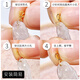 Pure 18k gold glossy melon seed pendant buckle gold color 18K gold necklace connector buckle clip buckle card jade accessories 18k gold k yellow straight needle