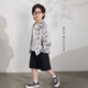 LUSON Chen Dazhu boys' new Chinese style long-sleeved shirt 2025 spring and autumn new children's coat top thin