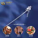 China Gold (CHINA GOLD) Twelve Gods of Flowers Pearl Hairpin Women's S925 Silver Ancient Style Valentine's Day Birthday Gift for Girlfriend and Wife Jingsuda*March Peach Blossom Love Thrills