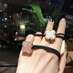 Xiang Wan Hair Rope Women's 5-piece Four-leaf Clover Hair Rope Simple High-Elastic Hair Rope Rubber Band Non-Stretching Hair Rope Birthday Gift for Girls