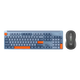 罗技（Logitech）优选系列K865机械键盘 无线蓝牙双模键盘（K845升级款）104键全尺寸 游戏商务办公键盘鼠标套装 K865雾霭蓝+M750 L黑色