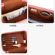 KUQIDAISHU Large Capacity Cosmetic Bag Multifunctional Travel Toiletries Bag Cosmetic Storage Bag Women's Portable Cosmetic Case Dark Red #20
