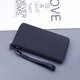 Changyin Canvas Cuthing Men's Long Zipper Gellet peut contenir le sac à main de téléphone mobile Summer Casual 2023 New Oxford Tissu 819 Canvas Handbag 12 Slots noir