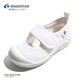 Yuexing children's shoes imported from Japan, kindergarten indoor white shoes for all seasons, girls' home shoes, breathable boys' canvas shoes, white 27 (inner length 17cm, suitable for feet 16.5cm long)