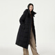 Tambor Down Jacket Women's Long Over-the-Knee Waist Hooded Autumn and Winter Business Warm Jacket 530872Z Black 180
