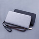 Changyin Canvas Cuthing Men's Long Zipper Gellet peut contenir le sac à main de téléphone mobile Summer Casual 2023 New Oxford Tissu 819 Canvas Handbag 12 Slots noir
