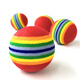 Mila Meow Rainbow Ball Cat Toy Pet Ball Cat Puppy Dog Kitten Puppy Self-Happiness Relief Cat Toy Ball Silent Ball Small Ball 3.5CM 10 pcs