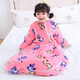 Linglingzhu pure cotton children's sleeping bag anti-kicking quilt artifact 5-10 years old 3-6 years old 1-3 years old older baby spring, autumn and winter pure cotton car 100cm (1-3 years old) thickened in autumn and winter