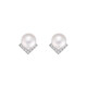 Qi Xiaomi 999 pure silver pearl earrings for women, light luxury and high-end 2024 new bestie earrings niche design temperament earrings one pair