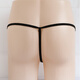 New Men's Underwear Mesh Transparent T-Pants Thin Strap T-Pants Black One Size 160Jin Jin equals 0.5kg