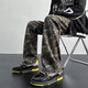 
7 high-quality jeans spring and autumn style camouflage American high street vibe workwear trendy brand hiphop slim fit straight DFFS-671 camouflage M