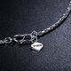 Pt.Charm platinum bracelet pt950 women's Korean style simple personality niche design platinum bracelet for Valentine's Day for girlfriend, chain length 16+3cm, ready stock 6.4-6.5g